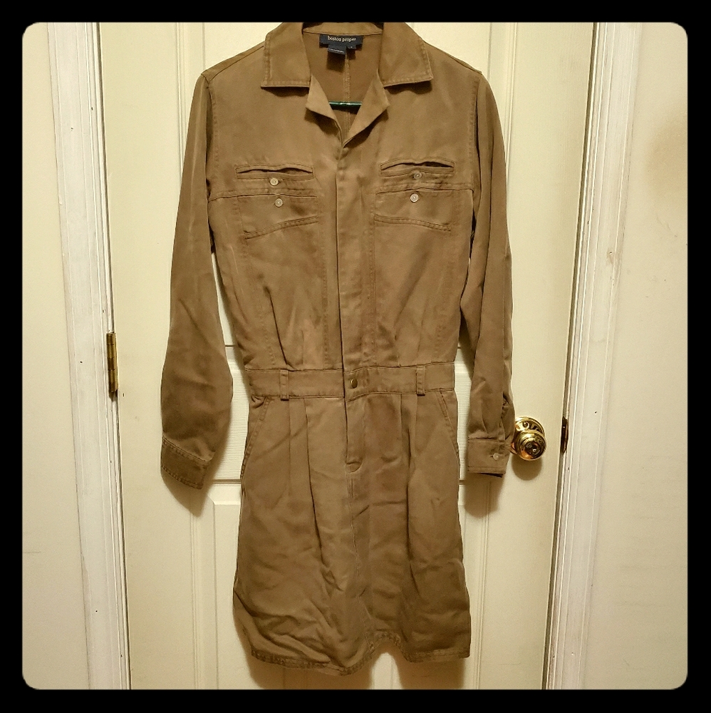 Boston Proper boho long sleeve dress & pockets